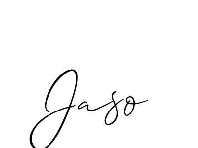 How to Draw Jaso signature style? Allison_Script is a latest design signature styles for name Jaso. Jaso signature style 2 images and pictures png