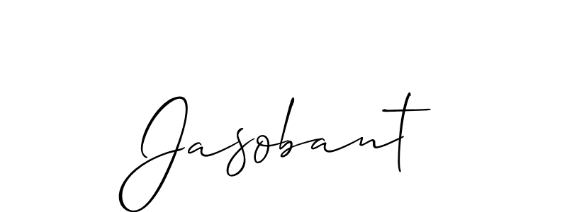 How to make Jasobant name signature. Use Allison_Script style for creating short signs online. This is the latest handwritten sign. Jasobant signature style 2 images and pictures png