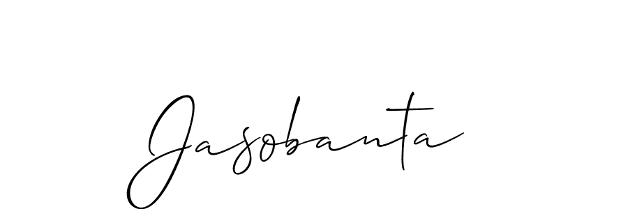 It looks lik you need a new signature style for name Jasobanta. Design unique handwritten (Allison_Script) signature with our free signature maker in just a few clicks. Jasobanta signature style 2 images and pictures png