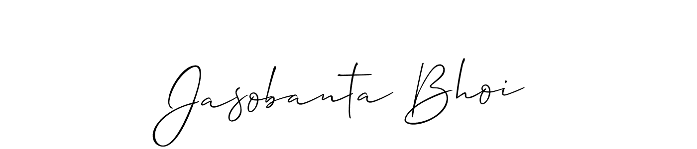 Also we have Jasobanta Bhoi name is the best signature style. Create professional handwritten signature collection using Allison_Script autograph style. Jasobanta Bhoi signature style 2 images and pictures png
