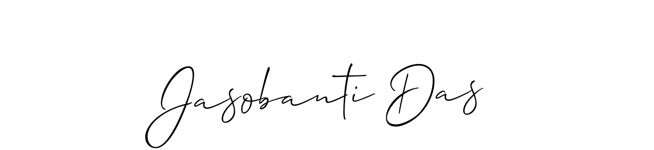 Use a signature maker to create a handwritten signature online. With this signature software, you can design (Allison_Script) your own signature for name Jasobanti Das. Jasobanti Das signature style 2 images and pictures png