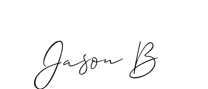 Similarly Allison_Script is the best handwritten signature design. Signature creator online .You can use it as an online autograph creator for name Jason B. Jason B signature style 2 images and pictures png