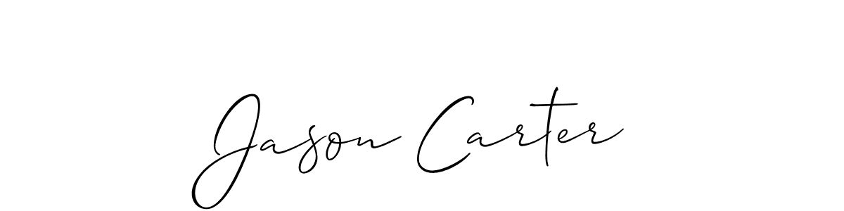 Use a signature maker to create a handwritten signature online. With this signature software, you can design (Allison_Script) your own signature for name Jason Carter. Jason Carter signature style 2 images and pictures png