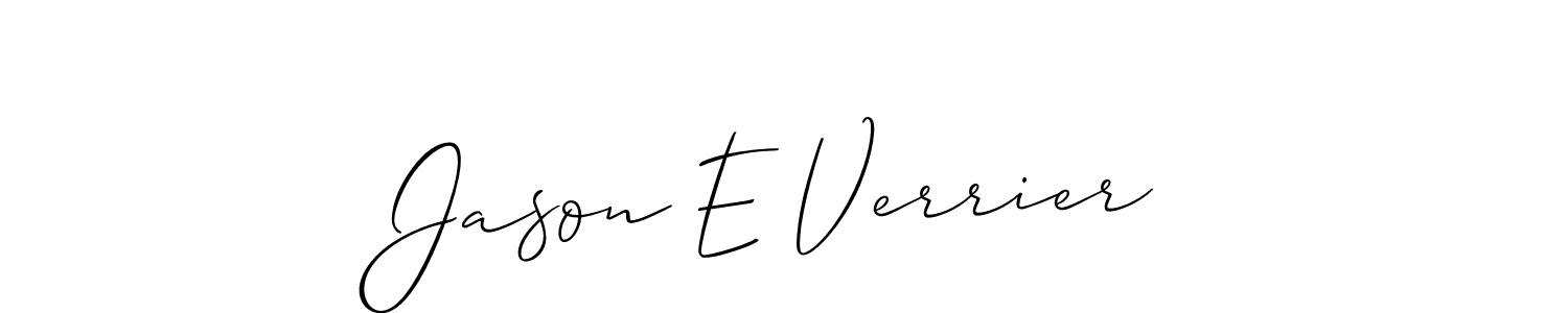 This is the best signature style for the Jason E Verrier name. Also you like these signature font (Allison_Script). Mix name signature. Jason E Verrier signature style 2 images and pictures png