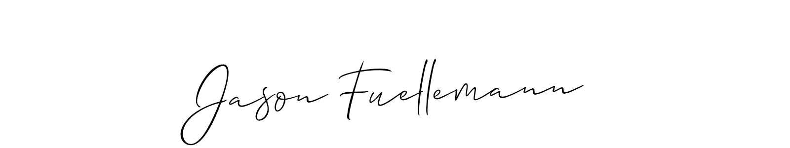 Use a signature maker to create a handwritten signature online. With this signature software, you can design (Allison_Script) your own signature for name Jason Fuellemann. Jason Fuellemann signature style 2 images and pictures png