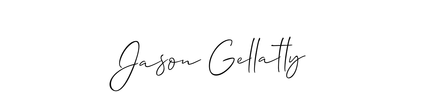 You can use this online signature creator to create a handwritten signature for the name Jason Gellatly. This is the best online autograph maker. Jason Gellatly signature style 2 images and pictures png