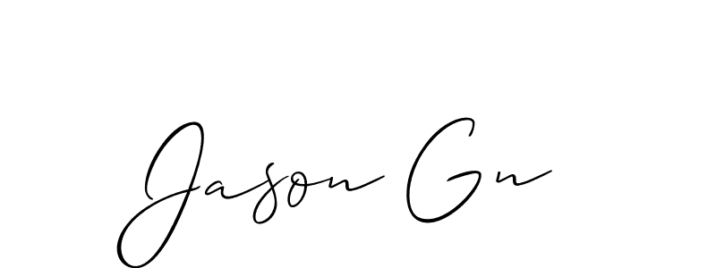 Also You can easily find your signature by using the search form. We will create Jason Gn name handwritten signature images for you free of cost using Allison_Script sign style. Jason Gn signature style 2 images and pictures png