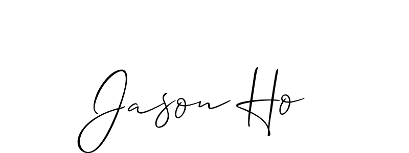 Design your own signature with our free online signature maker. With this signature software, you can create a handwritten (Allison_Script) signature for name Jason Ho. Jason Ho signature style 2 images and pictures png