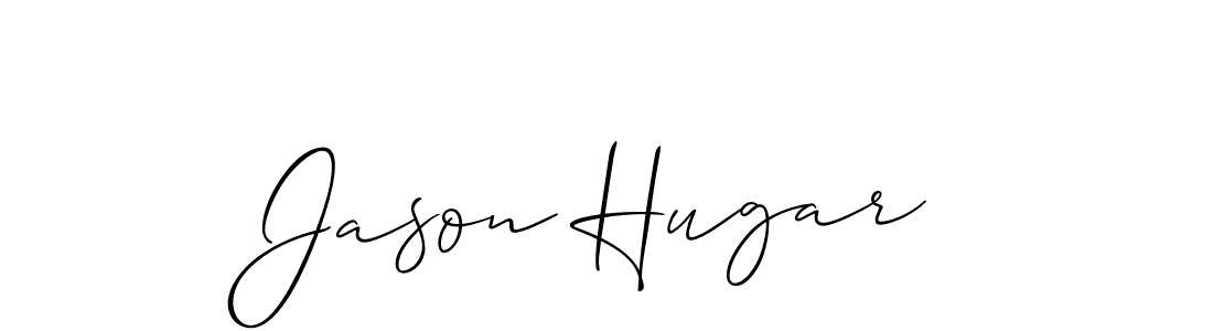 Make a short Jason Hugar signature style. Manage your documents anywhere anytime using Allison_Script. Create and add eSignatures, submit forms, share and send files easily. Jason Hugar signature style 2 images and pictures png