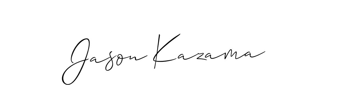 if you are searching for the best signature style for your name Jason Kazama. so please give up your signature search. here we have designed multiple signature styles  using Allison_Script. Jason Kazama signature style 2 images and pictures png