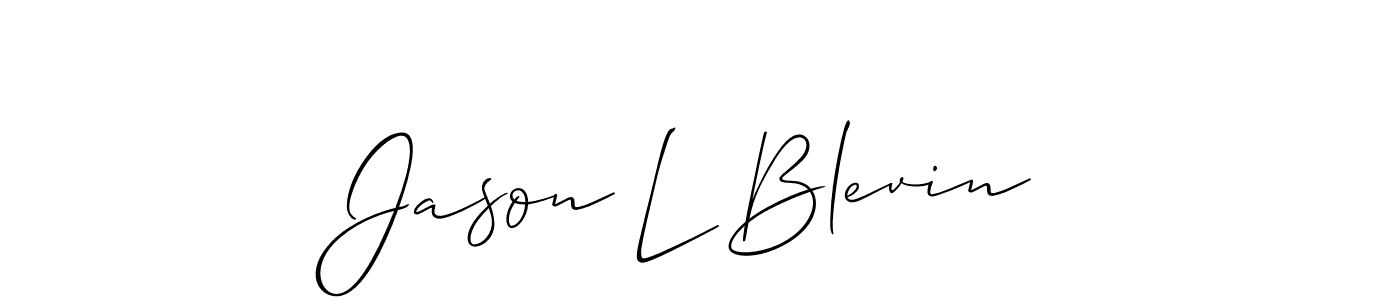 Also You can easily find your signature by using the search form. We will create Jason L Blevin name handwritten signature images for you free of cost using Allison_Script sign style. Jason L Blevin signature style 2 images and pictures png