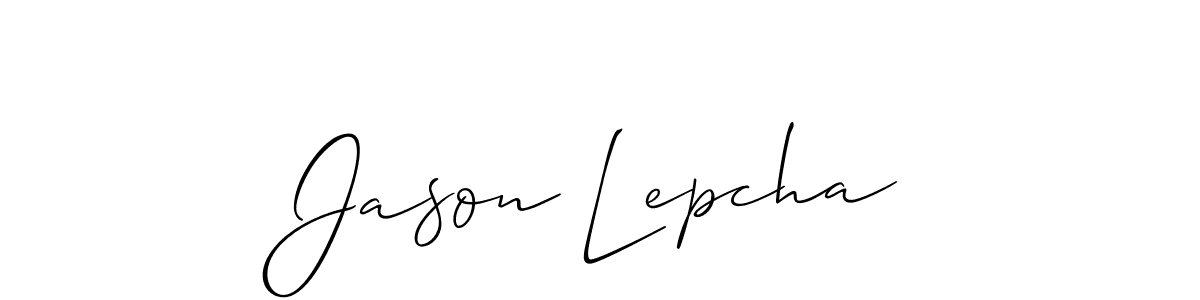 How to Draw Jason Lepcha signature style? Allison_Script is a latest design signature styles for name Jason Lepcha. Jason Lepcha signature style 2 images and pictures png