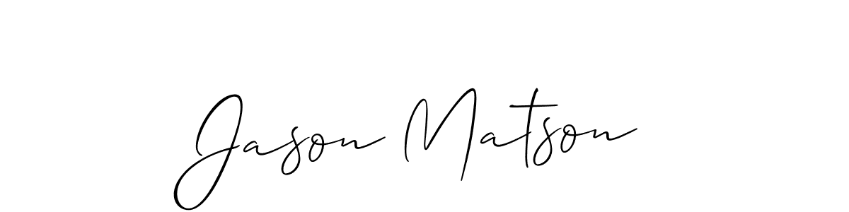 Jason Matson stylish signature style. Best Handwritten Sign (Allison_Script) for my name. Handwritten Signature Collection Ideas for my name Jason Matson. Jason Matson signature style 2 images and pictures png