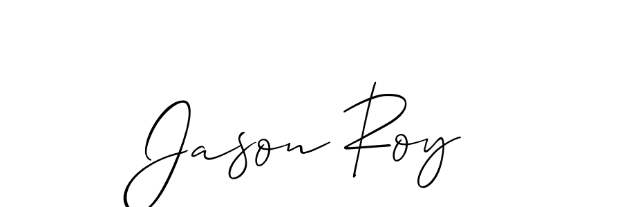 The best way (Allison_Script) to make a short signature is to pick only two or three words in your name. The name Jason Roy include a total of six letters. For converting this name. Jason Roy signature style 2 images and pictures png