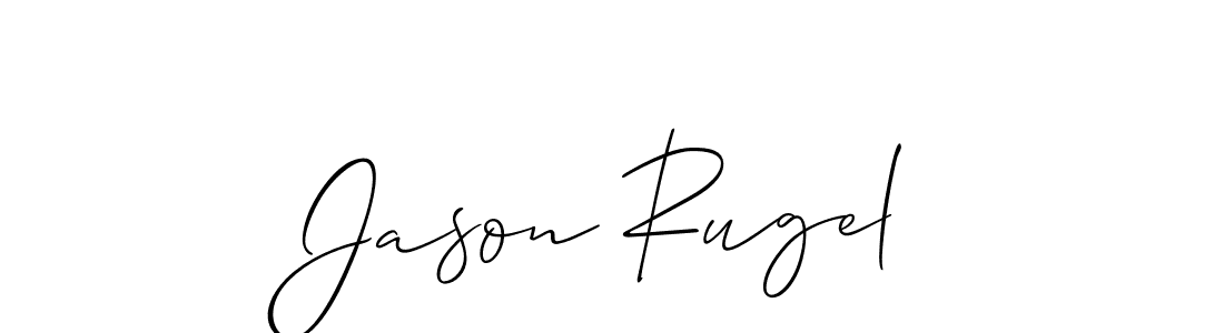 Also we have Jason Rugel name is the best signature style. Create professional handwritten signature collection using Allison_Script autograph style. Jason Rugel signature style 2 images and pictures png