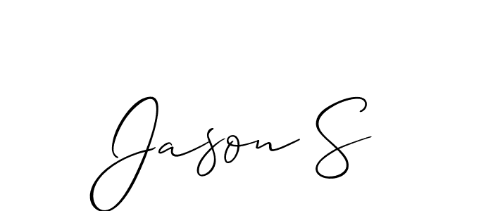 Design your own signature with our free online signature maker. With this signature software, you can create a handwritten (Allison_Script) signature for name Jason S. Jason S signature style 2 images and pictures png