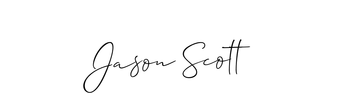 Design your own signature with our free online signature maker. With this signature software, you can create a handwritten (Allison_Script) signature for name Jason Scott. Jason Scott signature style 2 images and pictures png