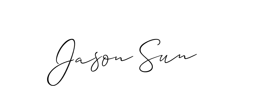 Once you've used our free online signature maker to create your best signature Allison_Script style, it's time to enjoy all of the benefits that Jason Sun name signing documents. Jason Sun signature style 2 images and pictures png