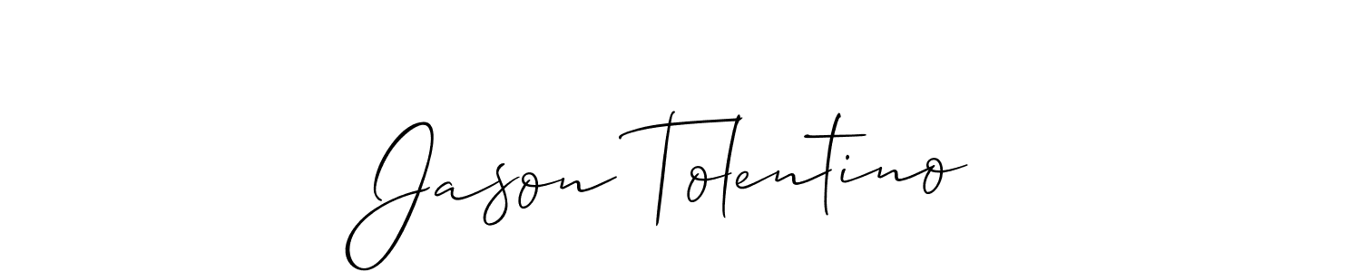 Also You can easily find your signature by using the search form. We will create Jason Tolentino name handwritten signature images for you free of cost using Allison_Script sign style. Jason Tolentino signature style 2 images and pictures png