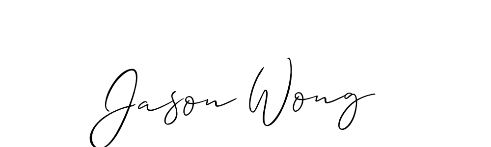 Jason Wong stylish signature style. Best Handwritten Sign (Allison_Script) for my name. Handwritten Signature Collection Ideas for my name Jason Wong. Jason Wong signature style 2 images and pictures png