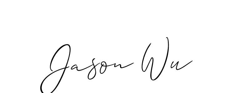 How to Draw Jason Wu signature style? Allison_Script is a latest design signature styles for name Jason Wu. Jason Wu signature style 2 images and pictures png