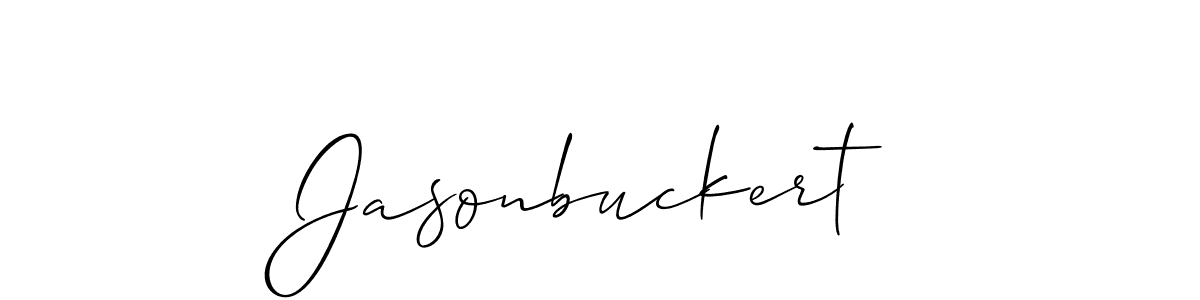 Make a beautiful signature design for name Jasonbuckert. With this signature (Allison_Script) style, you can create a handwritten signature for free. Jasonbuckert signature style 2 images and pictures png