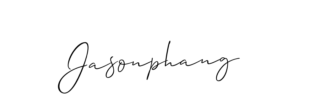 How to make Jasonphang signature? Allison_Script is a professional autograph style. Create handwritten signature for Jasonphang name. Jasonphang signature style 2 images and pictures png