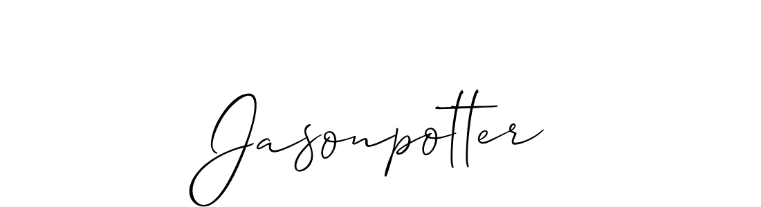 Create a beautiful signature design for name Jasonpotter. With this signature (Allison_Script) fonts, you can make a handwritten signature for free. Jasonpotter signature style 2 images and pictures png