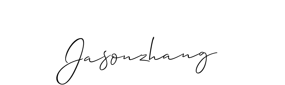 Design your own signature with our free online signature maker. With this signature software, you can create a handwritten (Allison_Script) signature for name Jasonzhang. Jasonzhang signature style 2 images and pictures png