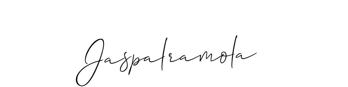 It looks lik you need a new signature style for name Jaspalramola. Design unique handwritten (Allison_Script) signature with our free signature maker in just a few clicks. Jaspalramola signature style 2 images and pictures png