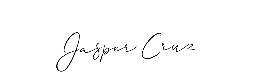 Also we have Jasper Cruz name is the best signature style. Create professional handwritten signature collection using Allison_Script autograph style. Jasper Cruz signature style 2 images and pictures png