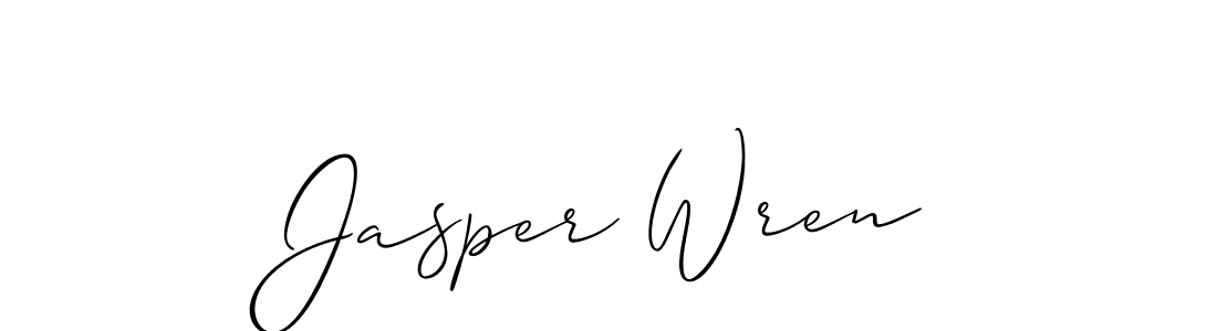 Use a signature maker to create a handwritten signature online. With this signature software, you can design (Allison_Script) your own signature for name Jasper Wren. Jasper Wren signature style 2 images and pictures png