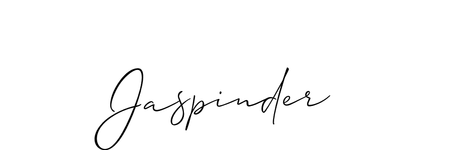 How to make Jaspinder signature? Allison_Script is a professional autograph style. Create handwritten signature for Jaspinder name. Jaspinder signature style 2 images and pictures png