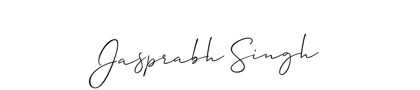 It looks lik you need a new signature style for name Jasprabh Singh. Design unique handwritten (Allison_Script) signature with our free signature maker in just a few clicks. Jasprabh Singh signature style 2 images and pictures png