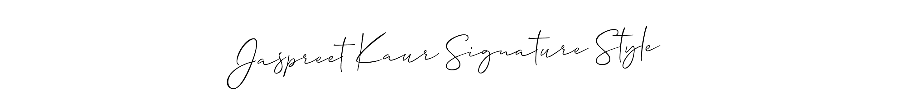 The best way (Allison_Script) to make a short signature is to pick only two or three words in your name. The name Jaspreet Kaur Signature Style include a total of six letters. For converting this name. Jaspreet Kaur Signature Style signature style 2 images and pictures png