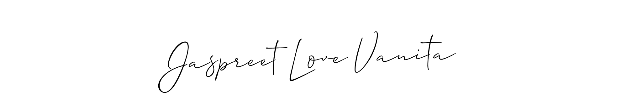 You can use this online signature creator to create a handwritten signature for the name Jaspreet Love Vanita. This is the best online autograph maker. Jaspreet Love Vanita signature style 2 images and pictures png
