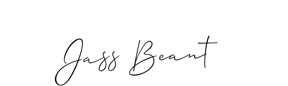 Use a signature maker to create a handwritten signature online. With this signature software, you can design (Allison_Script) your own signature for name Jass Beant. Jass Beant signature style 2 images and pictures png