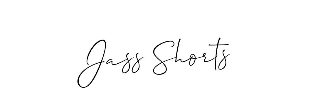 How to make Jass Shorts signature? Allison_Script is a professional autograph style. Create handwritten signature for Jass Shorts name. Jass Shorts signature style 2 images and pictures png