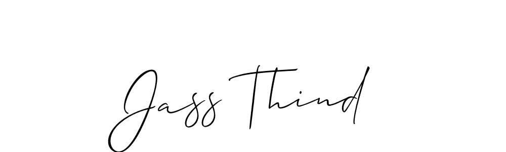 Jass Thind stylish signature style. Best Handwritten Sign (Allison_Script) for my name. Handwritten Signature Collection Ideas for my name Jass Thind. Jass Thind signature style 2 images and pictures png