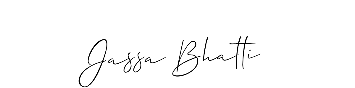 Make a beautiful signature design for name Jassa Bhatti. Use this online signature maker to create a handwritten signature for free. Jassa Bhatti signature style 2 images and pictures png