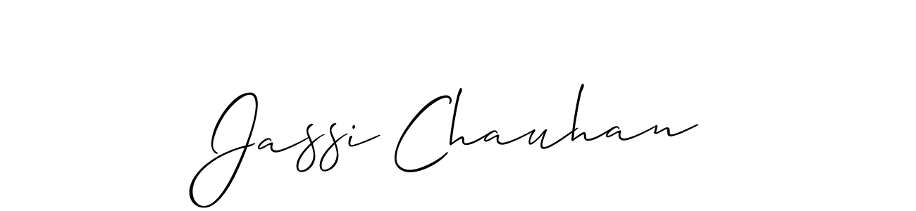 Jassi Chauhan stylish signature style. Best Handwritten Sign (Allison_Script) for my name. Handwritten Signature Collection Ideas for my name Jassi Chauhan. Jassi Chauhan signature style 2 images and pictures png