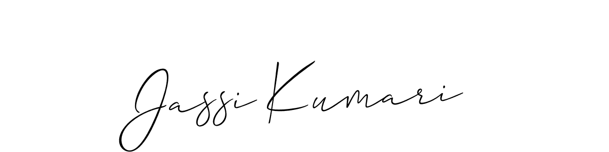 Similarly Allison_Script is the best handwritten signature design. Signature creator online .You can use it as an online autograph creator for name Jassi Kumari. Jassi Kumari signature style 2 images and pictures png