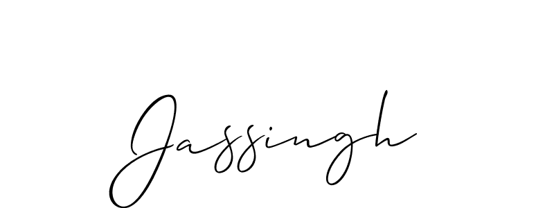 Create a beautiful signature design for name Jassingh. With this signature (Allison_Script) fonts, you can make a handwritten signature for free. Jassingh signature style 2 images and pictures png