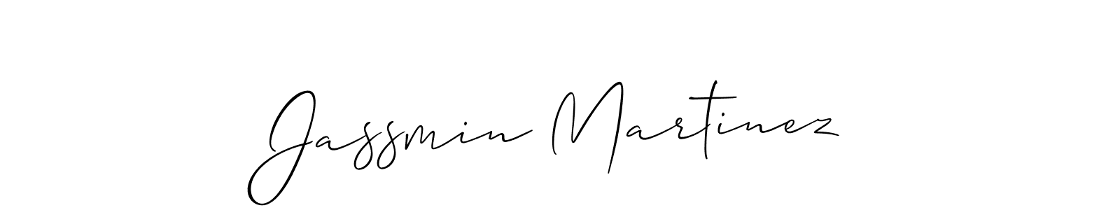 Design your own signature with our free online signature maker. With this signature software, you can create a handwritten (Allison_Script) signature for name Jassmin Martinez. Jassmin Martinez signature style 2 images and pictures png