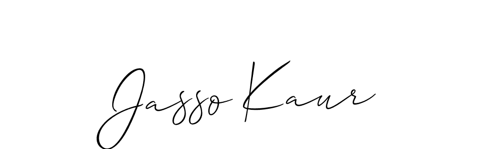 It looks lik you need a new signature style for name Jasso Kaur. Design unique handwritten (Allison_Script) signature with our free signature maker in just a few clicks. Jasso Kaur signature style 2 images and pictures png