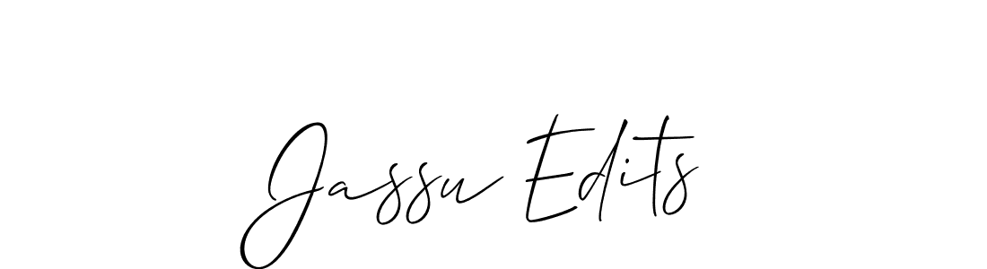 Make a short Jassu Edits signature style. Manage your documents anywhere anytime using Allison_Script. Create and add eSignatures, submit forms, share and send files easily. Jassu Edits signature style 2 images and pictures png