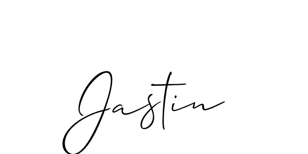 Jastin stylish signature style. Best Handwritten Sign (Allison_Script) for my name. Handwritten Signature Collection Ideas for my name Jastin. Jastin signature style 2 images and pictures png