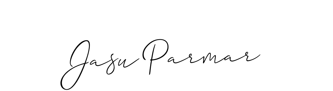 Jasu Parmar stylish signature style. Best Handwritten Sign (Allison_Script) for my name. Handwritten Signature Collection Ideas for my name Jasu Parmar. Jasu Parmar signature style 2 images and pictures png