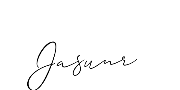 Create a beautiful signature design for name Jasunr. With this signature (Allison_Script) fonts, you can make a handwritten signature for free. Jasunr signature style 2 images and pictures png