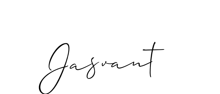 How to make Jasvant signature? Allison_Script is a professional autograph style. Create handwritten signature for Jasvant name. Jasvant signature style 2 images and pictures png